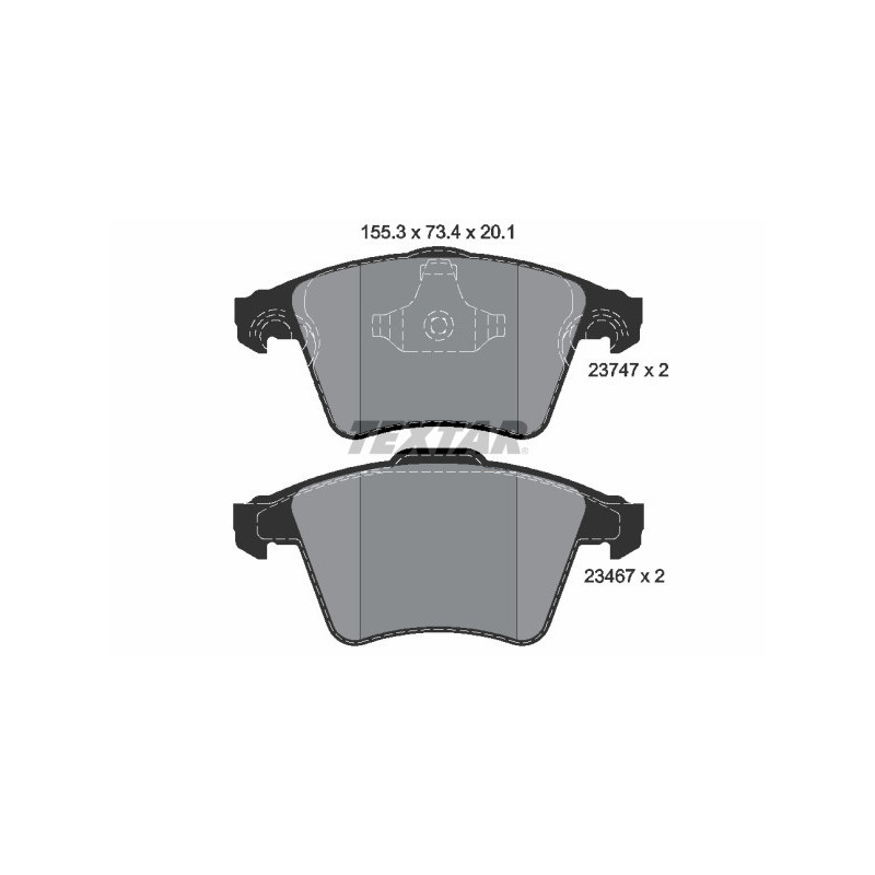 TEXTAR 2374702 Brake Pads Set Front for