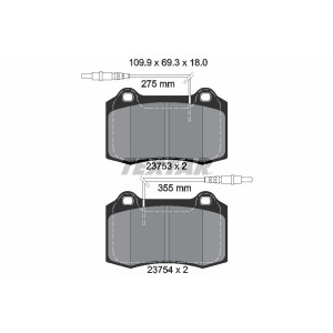TEXTAR 2375301 Brzdové platničky predný pre Peugeot 406