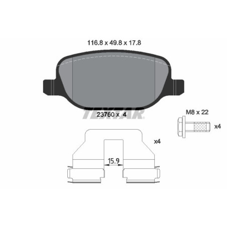 TEXTAR 2376001 Brake Pads Set