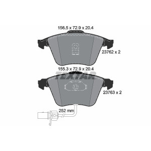 TEXTAR 2376201 Pastiglie freno anteriore per Audi A6 Allroad
