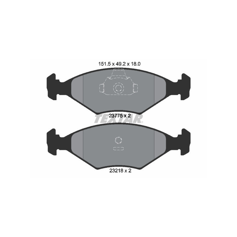 TEXTAR 2377501 Brake Pads Set Front for Fiat Siena Palio