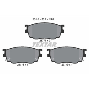 TEXTAR 2377701 Pastiglie freno anteriore per Mazda 626 Premacy
