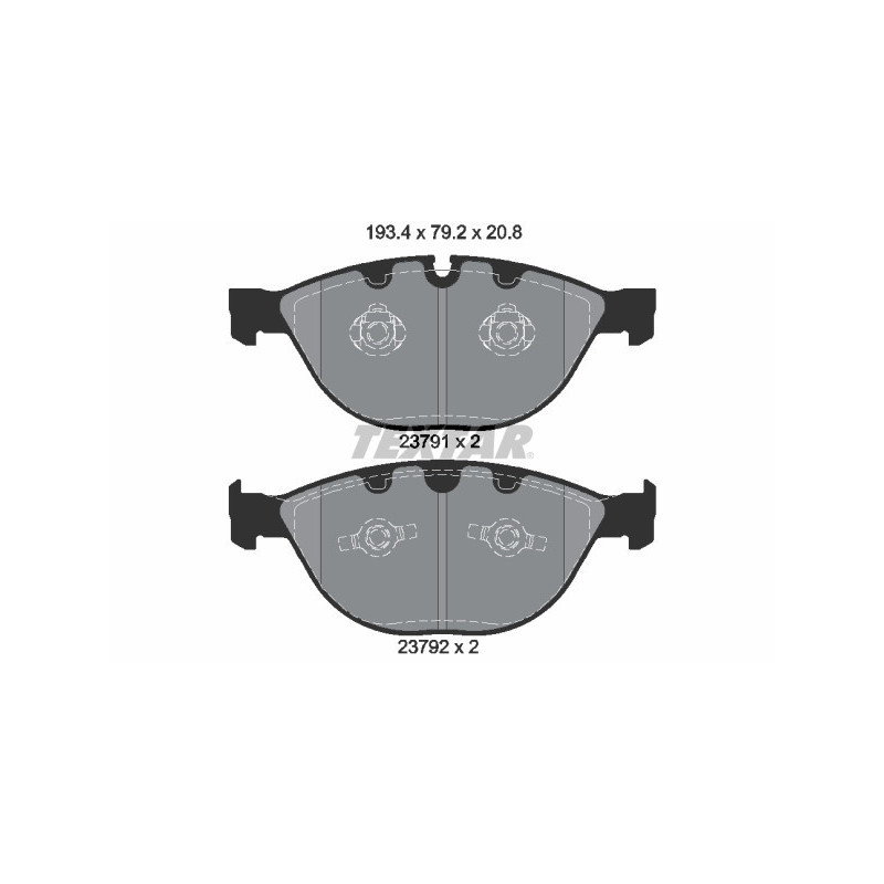 TEXTAR 2379101 Plaquettes de frein Avant pour