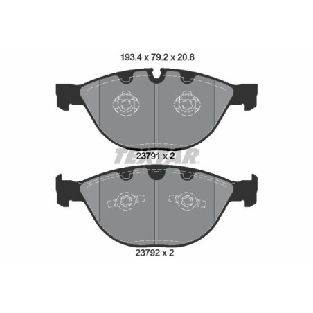 TEXTAR 2379101 Brake Pads Set Front for 5 6 7 Phantom