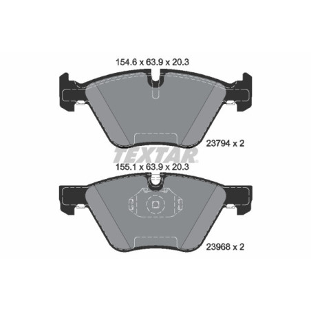 TEXTAR 2379401 Brake Pads Set Front for BMW 3 Z4 X1