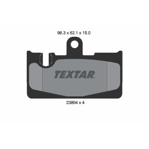 TEXTAR 2380401 Plaquettes de frein arrière pour Lexus LS