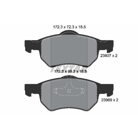 TEXTAR 2380701 Pastiglie freno anteriore per Chrysler Voyager