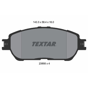 TEXTAR 2385501 Brake Pads Set Front for
