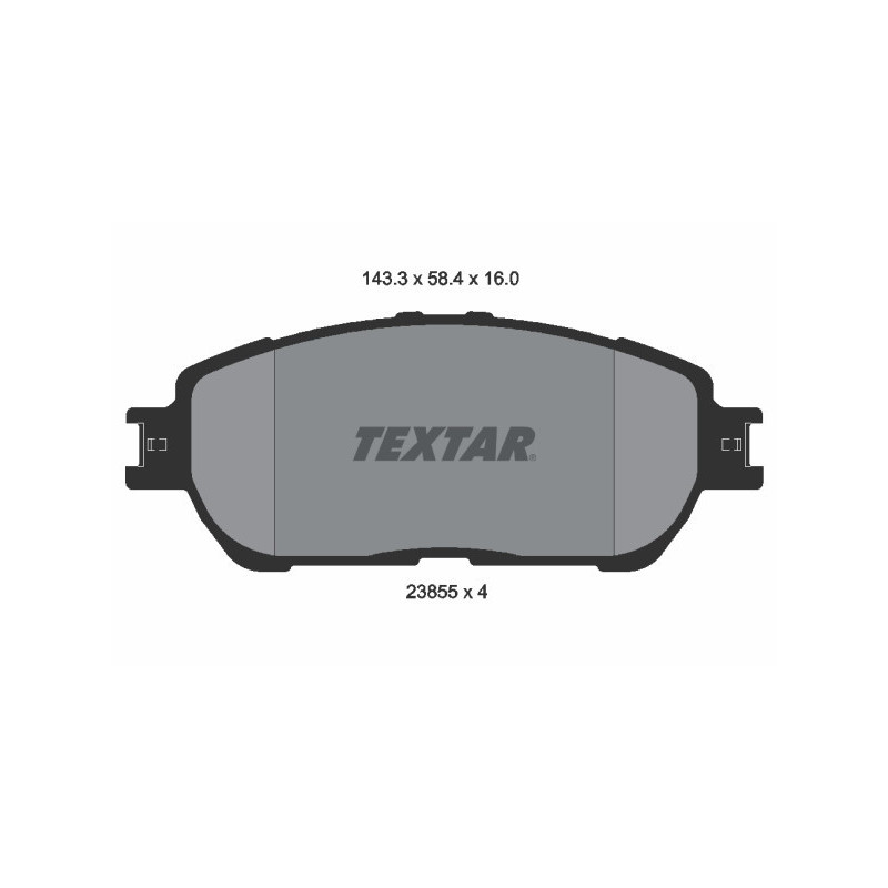 TEXTAR 2385501 Brzdové platničky predný pre Alphard Camry ES Sienna Avalon