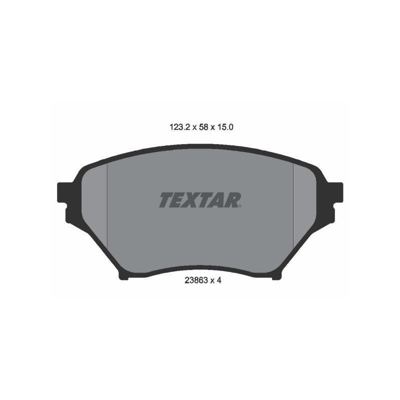 TEXTAR 2386301 Bremsbeläge Vorne für Mazda MX-5