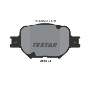 TEXTAR 2386401 Pastiglie freno anteriore per Corolla IS Celica Crown Matrix TC