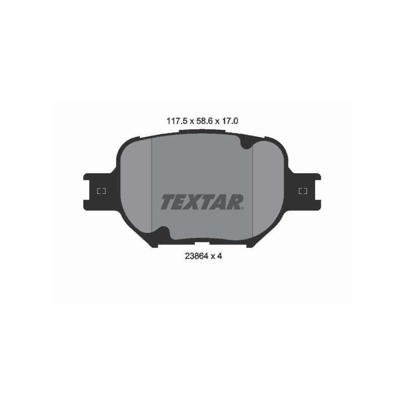TEXTAR 2386401 Pastiglie freno anteriore per Corolla IS Celica Crown Matrix TC
