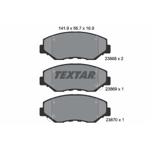 TEXTAR 2386801 Plaquettes de frein avant pour Civic Accord CR-V Element Pilot Stepwgn