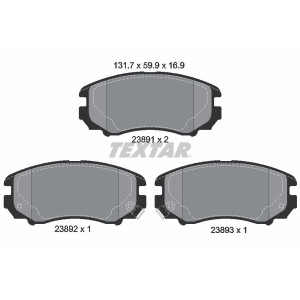 TEXTAR 2389101 Klocki hamulcowe przód dla Elantra Tucson Sonata Soul Sportage Coupe