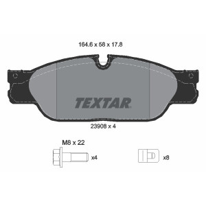 TEXTAR 2390801 Pastiglie freno anteriore per XJ S-Type Super