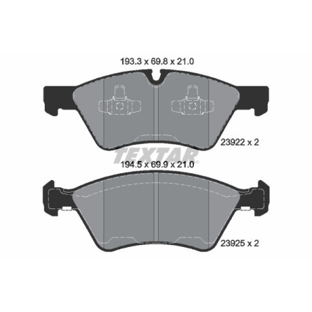 TEXTAR 2392201 Pastillas de freno delantero para Mercedes R M E GL G