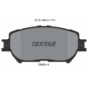 TEXTAR 2392801 Bremsbeläge Vorne für Camry Wish ES GS IS