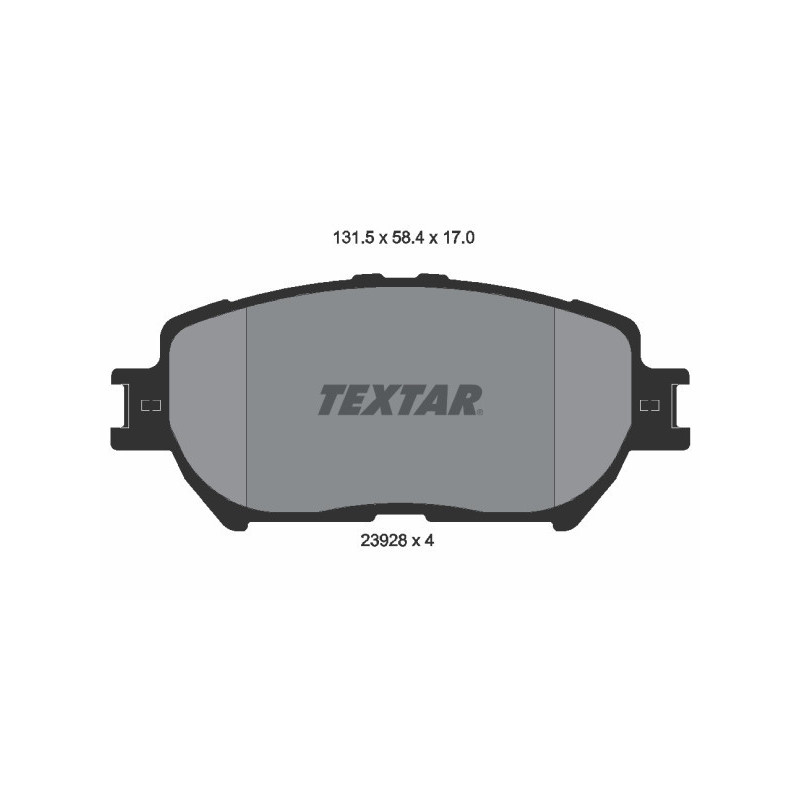 TEXTAR 2392801 Brake Pads Set Front for Camry Wish ES GS IS