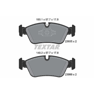 TEXTAR 2393501 Pastillas de freno delantero para BMW 3 1