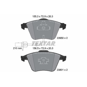 TEXTAR 2395001 Pastillas de freno delantero para Audi A6 A4