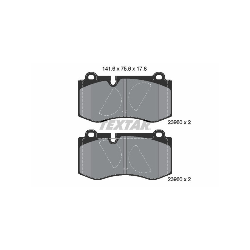 TEXTAR 2396001 Plaquettes de frein avant pour Mercedes S SL E CLS