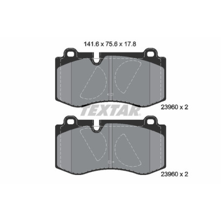 TEXTAR 2396001 Pastillas de freno delantero para Mercedes S SL E CLS