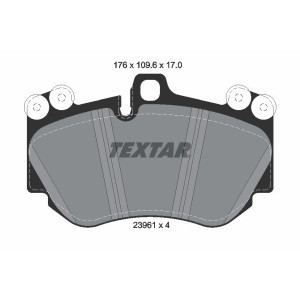 TEXTAR 2396101 Klocki hamulcowe przód dla Cayenne R8 Huracan
