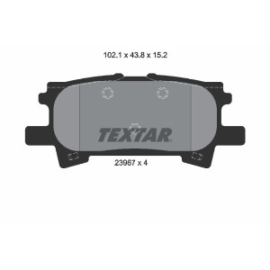 TEXTAR 2396701 Pastiglie freno posteriore per Highlander RX Harrier