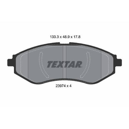 TEXTAR 2397401 Brzdové destičky Přední pro