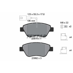 TEXTAR 2397903 Brake Pads Set Front for