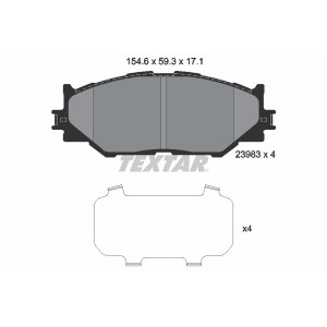 TEXTAR 2398301 Brake Pads Set Front for