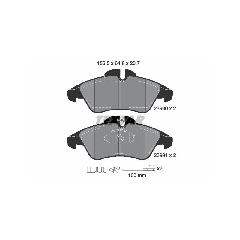 TEXTAR 2399002 Plaquettes de frein Avant pour