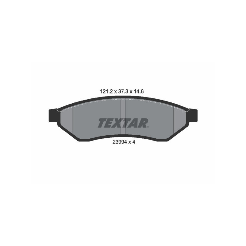 TEXTAR 2399401 Brzdové platničky zadný pre Tosca Evanda Magnus