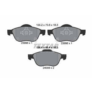 TEXTAR 2399601 Plaquettes de frein avant pour Toyota Avensis