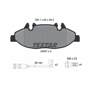 TEXTAR 2400701 Pastillas de freno delantero para Mercedes Vito Viano