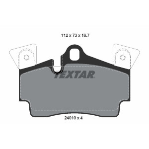 TEXTAR 2401001 Pastillas de freno trasero para Q7 Cayenne