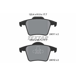TEXTAR 2401101 Plaquettes de frein Arrière pour