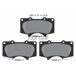 TEXTAR 2402401 Pastiglie freno anteriore per PAJERO Hilux 4 Fortuner Sequoia GX Tacoma