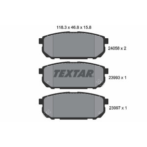 TEXTAR 2405801 Plaquettes de frein arrière pour Kia Sorento