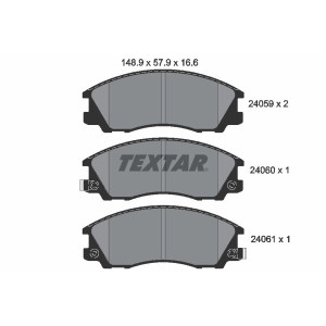TEXTAR 2405901 Pastillas de freno delantero para Hyundai Terracan