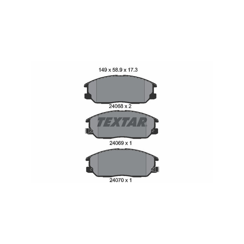 TEXTAR 2406801 Pastiglie freno anteriore per Kia Sorento