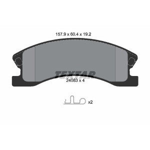 TEXTAR 2408301 Plaquettes de frein Avant pour