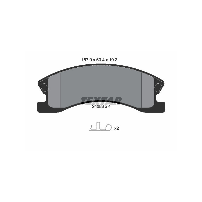 TEXTAR 2408301 Brake Pads Set Front for