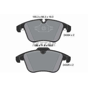 TEXTAR 2408401 Plaquettes de frein avant pour XF XK XJ S-Type Super