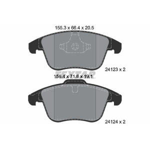 TEXTAR 2412301 Klocki hamulcowe przód dla Mondeo V60 S60 V70 S80 S-Max XC70 Galaxy