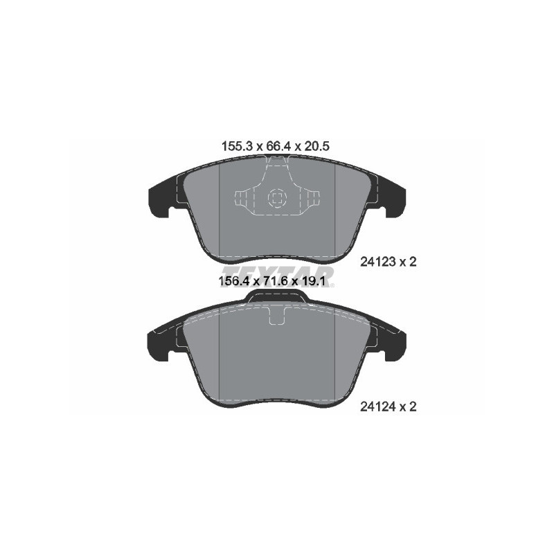 TEXTAR 2412301 Klocki hamulcowe Przód dla