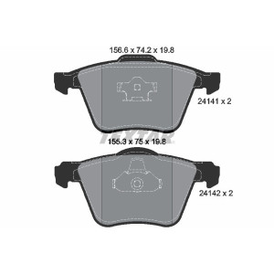 TEXTAR 2414101 Pastiglie freno anteriore per Volvo XC90
