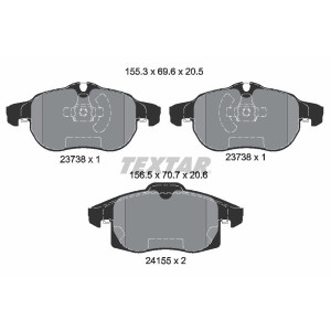 TEXTAR 2415501 Brake Pads Set Front for 9-3 Vectra Signum 9-3X