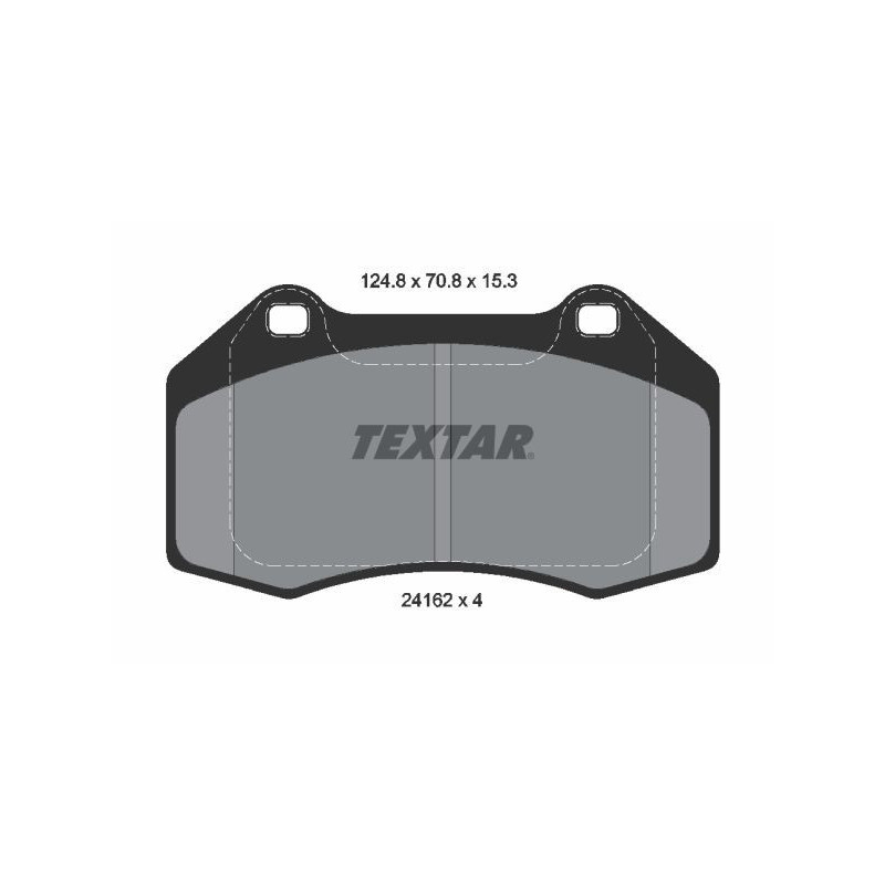 TEXTAR 2416201 Brzdové destičky Přední pro