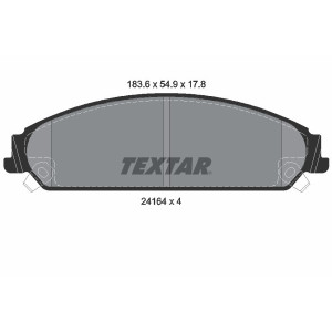 TEXTAR 2416401 Klocki hamulcowe przód dla 300 Challenger Charger Caliber